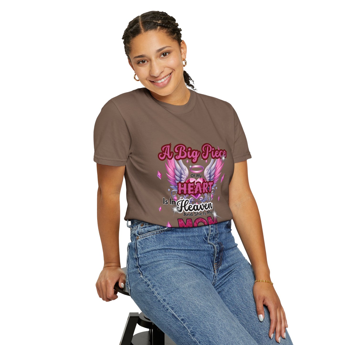 Heartfelt Mom Tribute Unisex Garment-Dyed T-Shirt