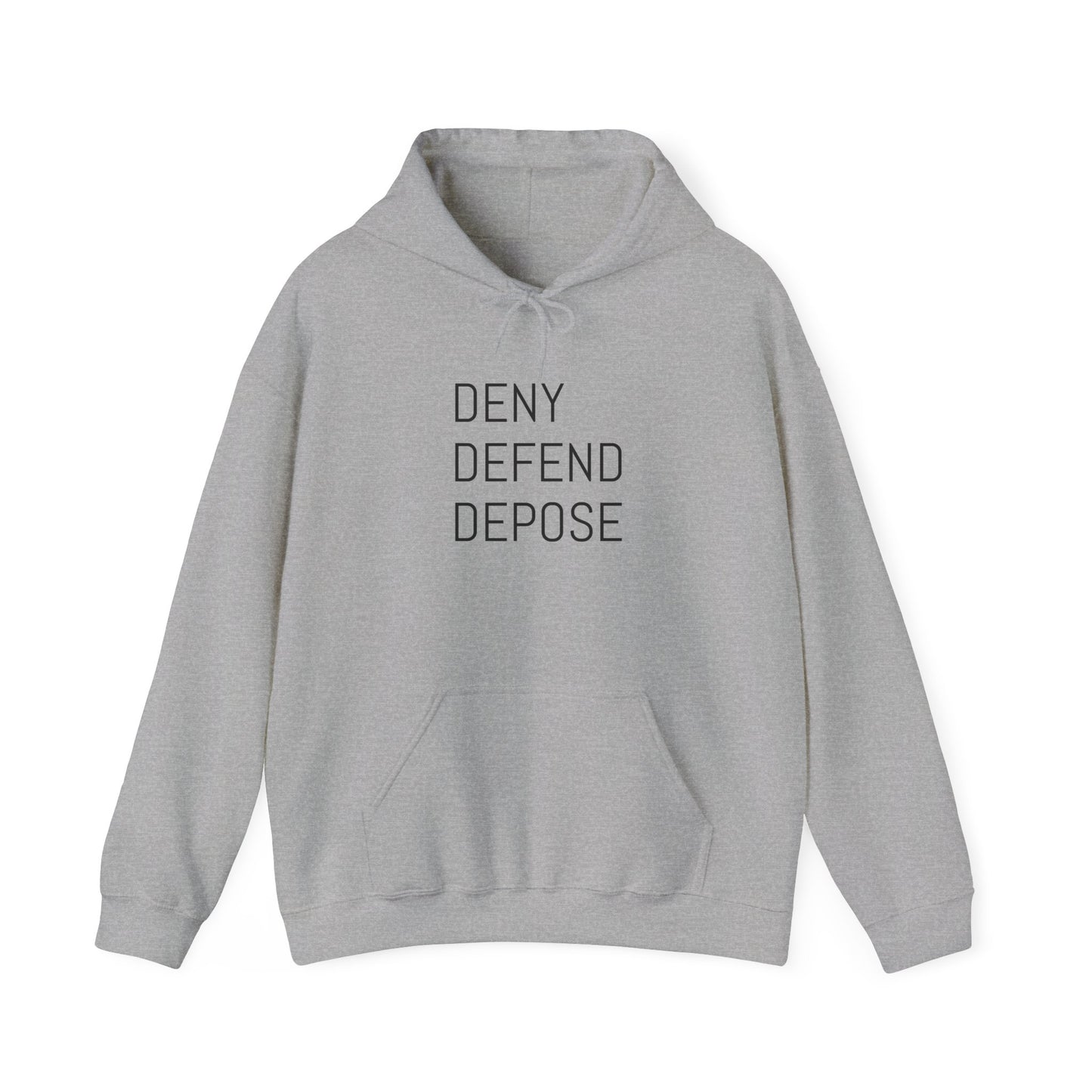 Deny Defend Depose Unisex Heavy Blend™ Hooded Sweatshirt - Cozy Statement Hoodie for Activists
