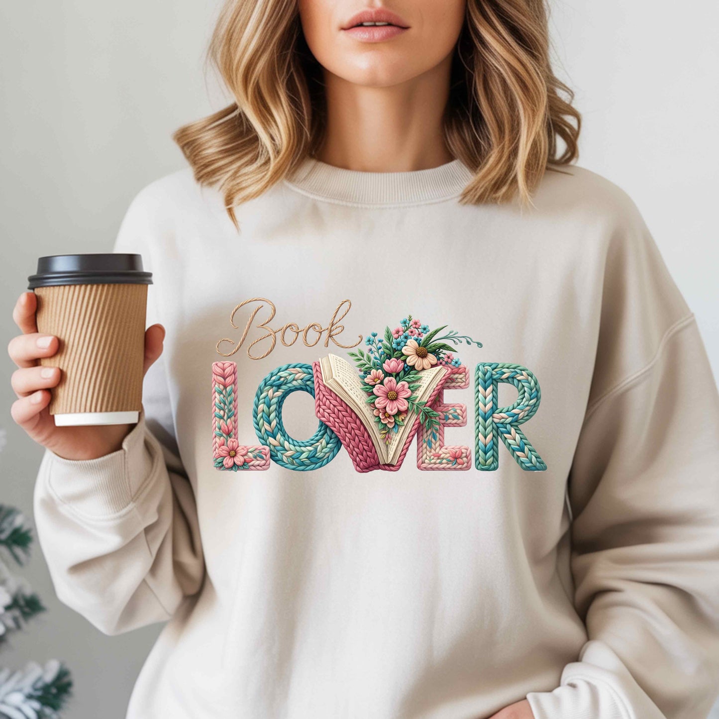 Book Lover T-Shirt — Floral 'Book Lover' Graphic Tee