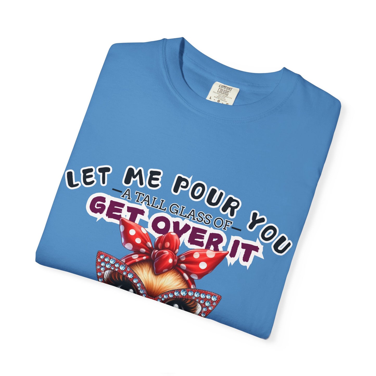 Funny Unisex Comfort Colors T-Shirt - "Get Over It" Chicken Design - Perfect for Casual Wear and Gifts