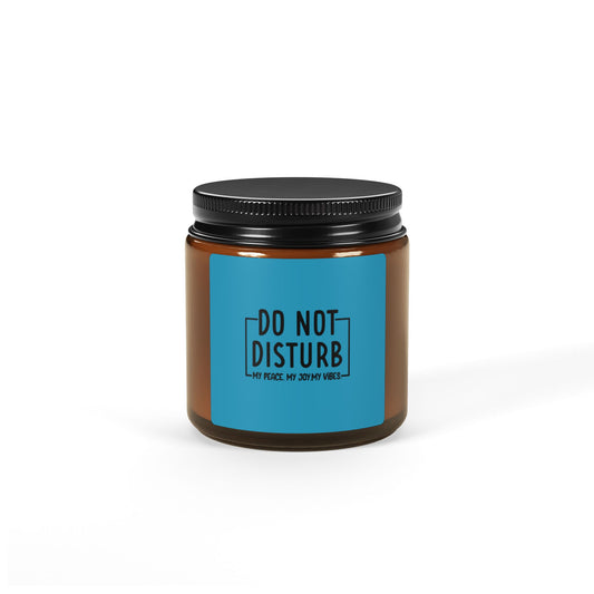 Do Not Disturb Scented Soy Candle - Amber Jar