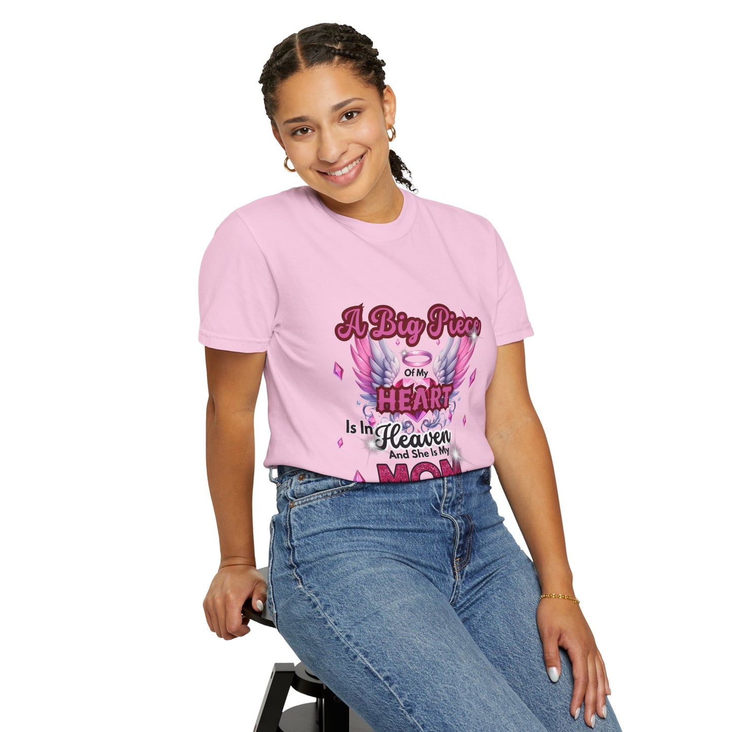 Heartfelt Mom Tribute Unisex Garment-Dyed T-Shirt