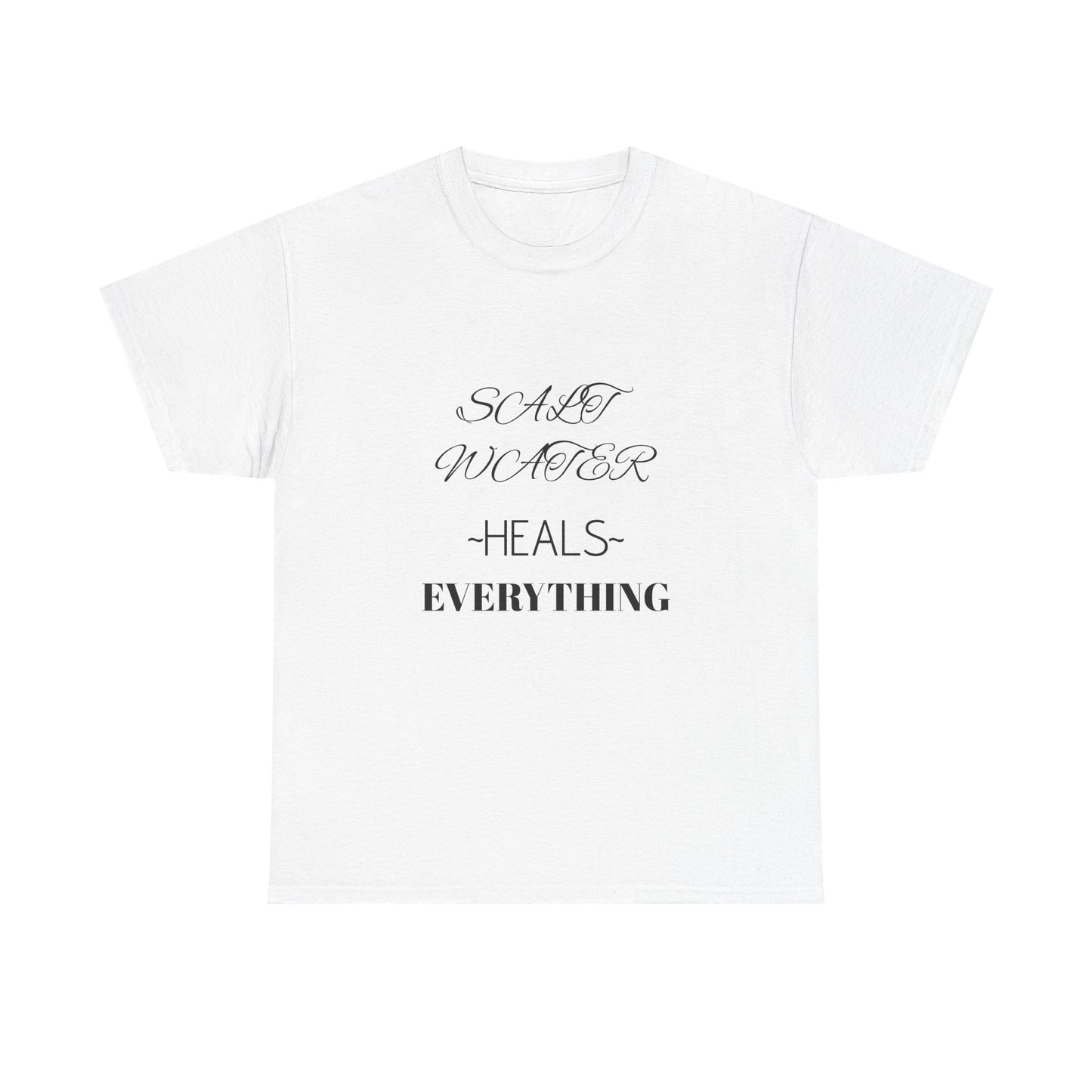 Salt Water Heals Everything Unisex Heavy Cotton Tee