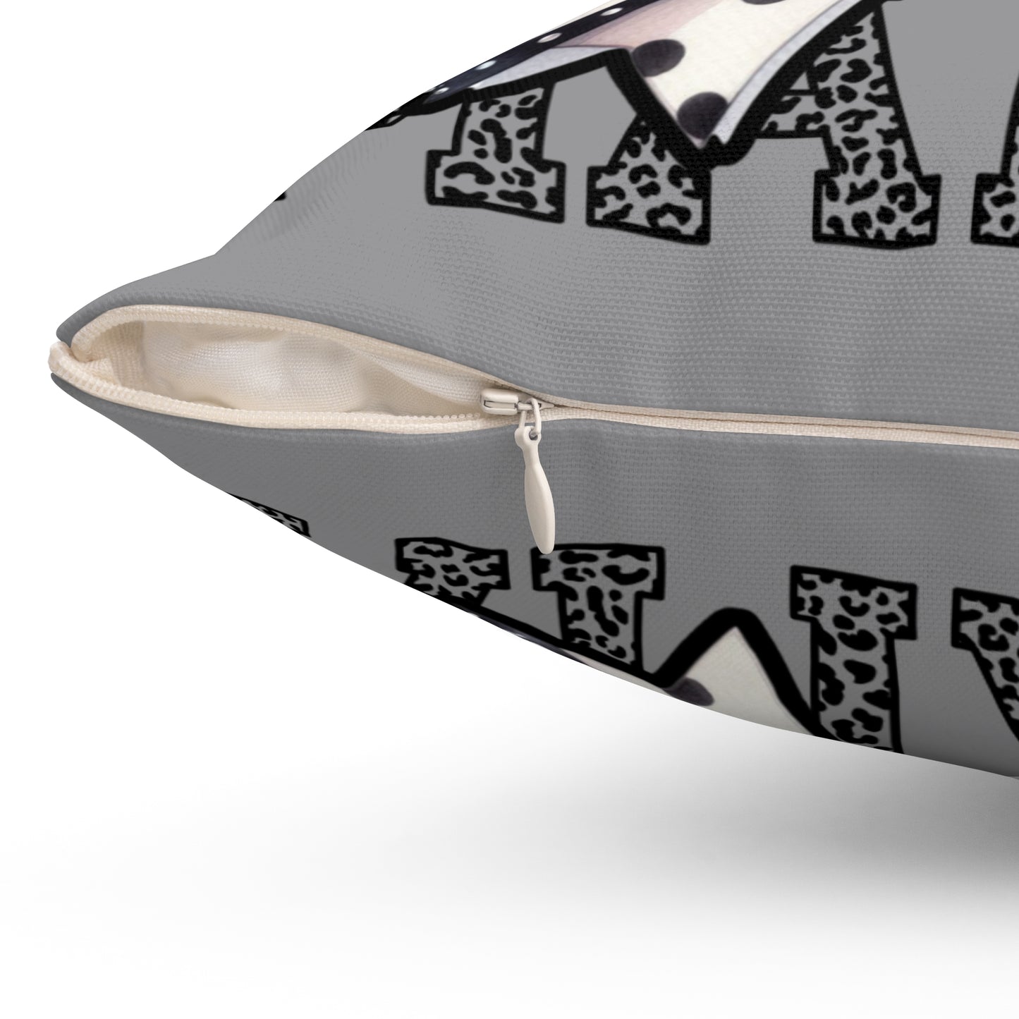 Square Pillow Mama Bow Design