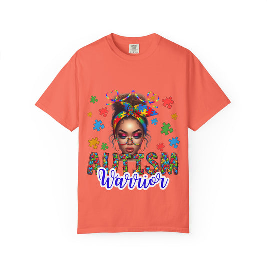 Autism Warrior T-Shirt Comfort Colors Unisex Garment-Dyed Tee for Support & Awareness