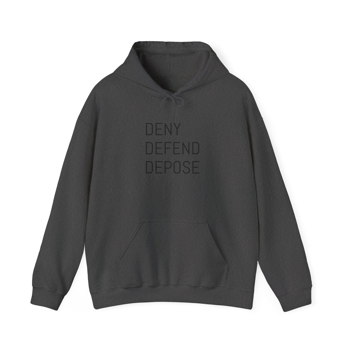 Deny Defend Depose Unisex Heavy Blend™ Hooded Sweatshirt - Cozy Statement Hoodie for Activists
