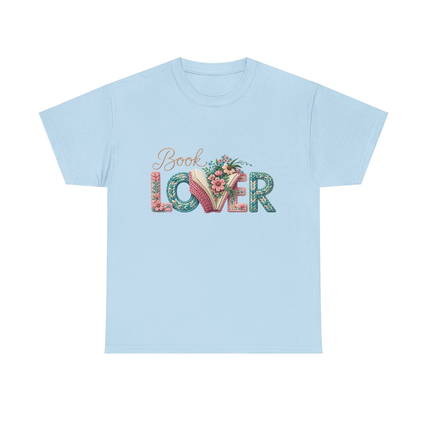 Book Lover T-Shirt — Floral 'Book Lover' Graphic Tee