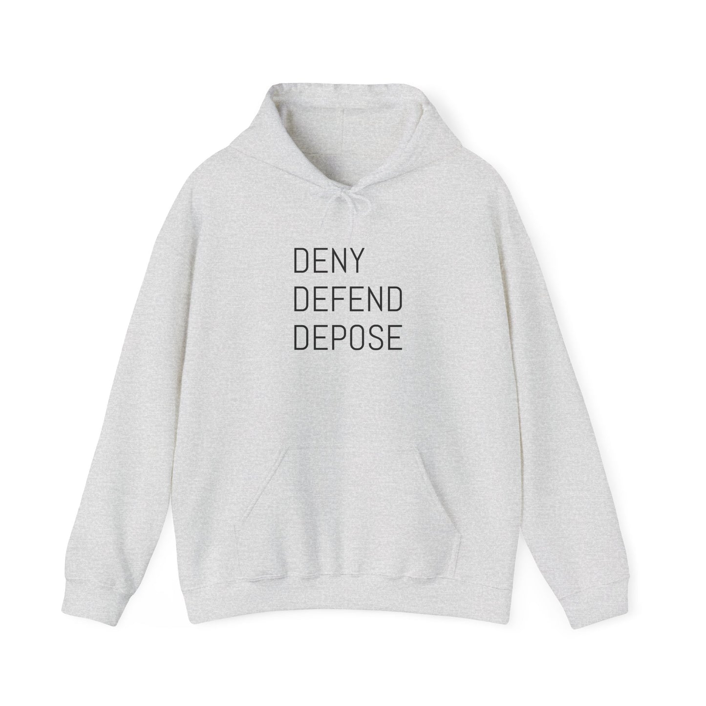 Deny Defend Depose Unisex Heavy Blend™ Hooded Sweatshirt - Cozy Statement Hoodie for Activists