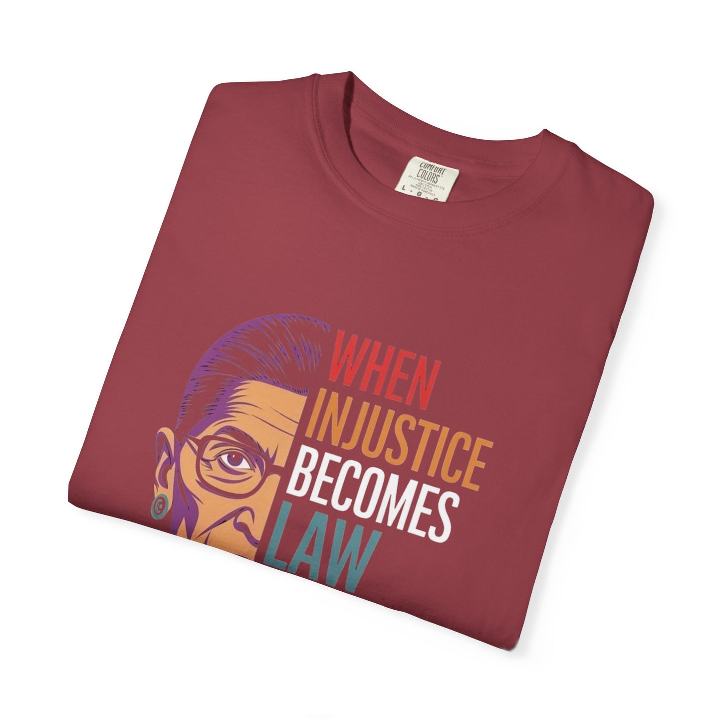Inspirational RBG Quote Unisex T-shirt | Motivational Tee | Law & Justice Shirt | Gift for Activists & Allies | Everyday Wear, Comfort Colors