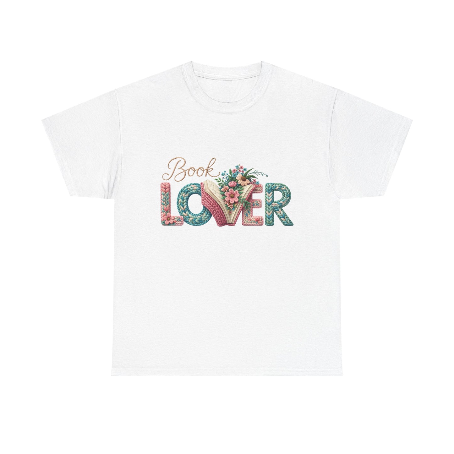 Book Lover T-Shirt — Floral 'Book Lover' Graphic Tee
