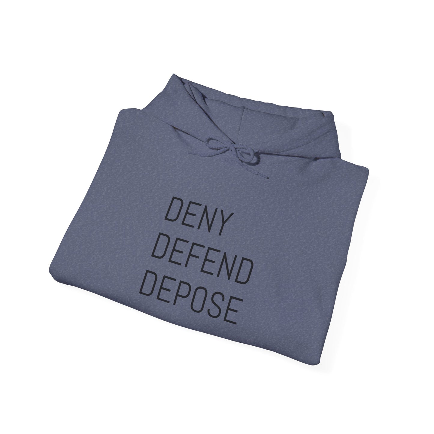 Deny Defend Depose Unisex Heavy Blend™ Hooded Sweatshirt - Cozy Statement Hoodie for Activists