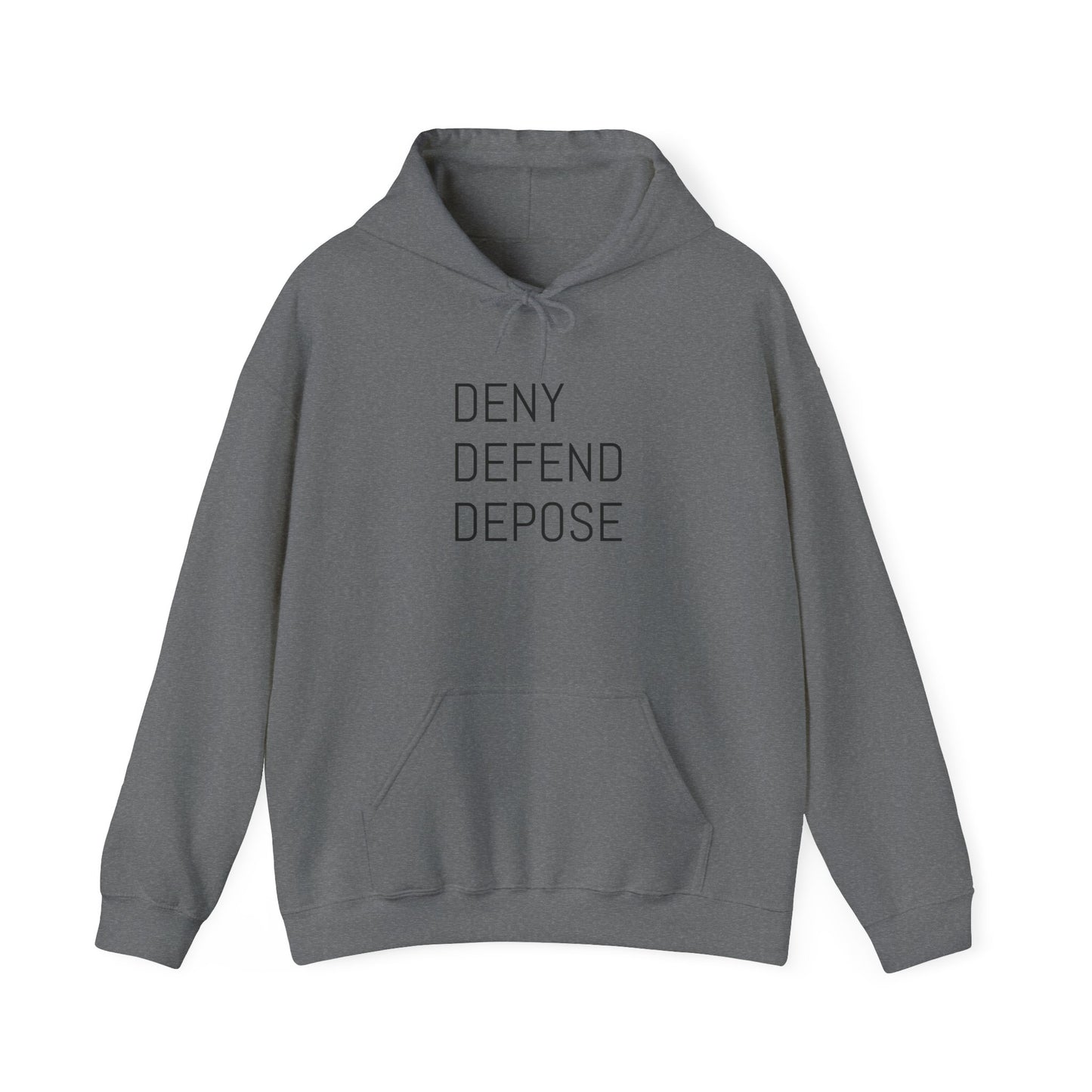 Deny Defend Depose Unisex Heavy Blend™ Hooded Sweatshirt - Cozy Statement Hoodie for Activists