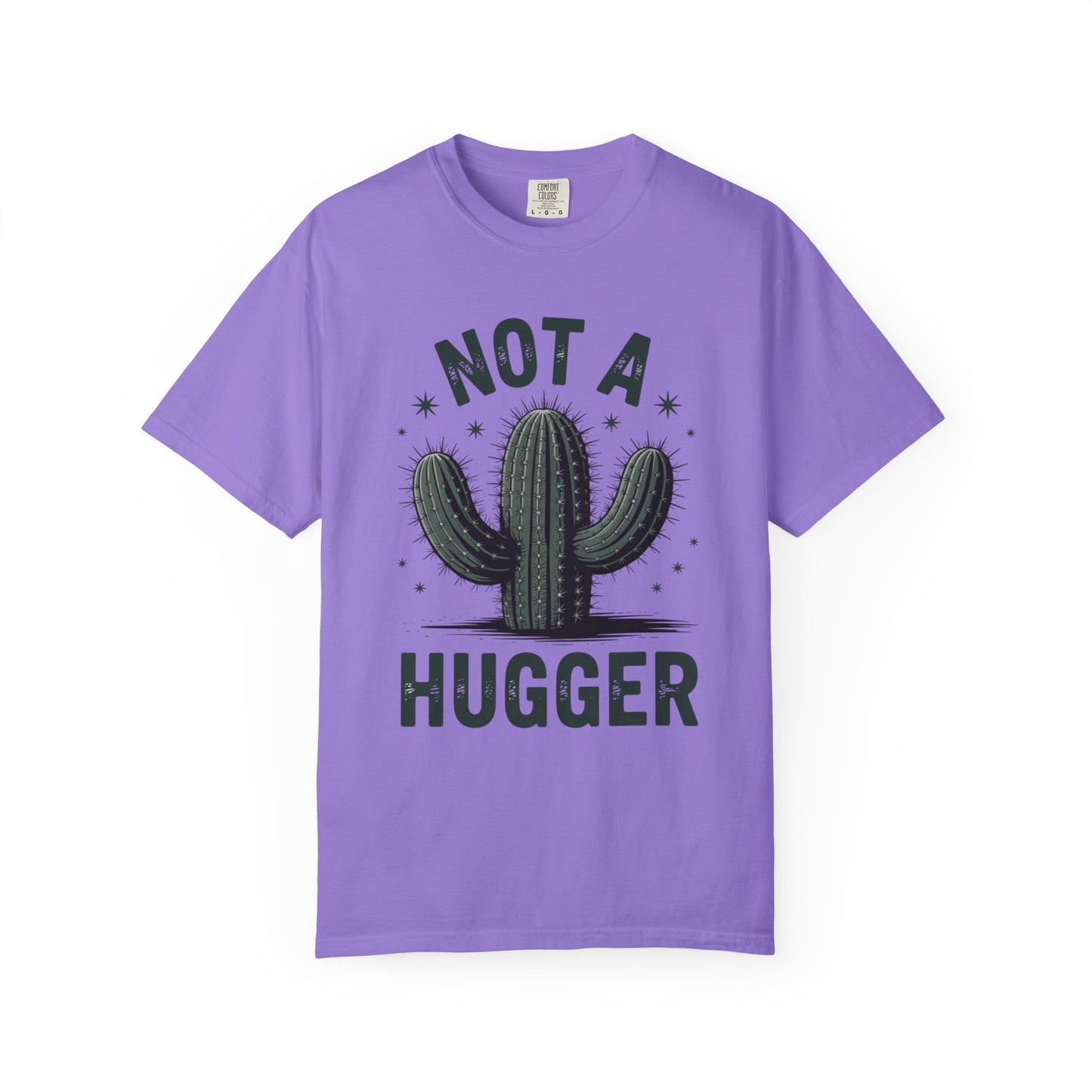 Not a Hugger Cactus Shirt – Funny Introvert Graphic Tee, Sarcastic Desert Plant Design, Anti-Social Gift Idea