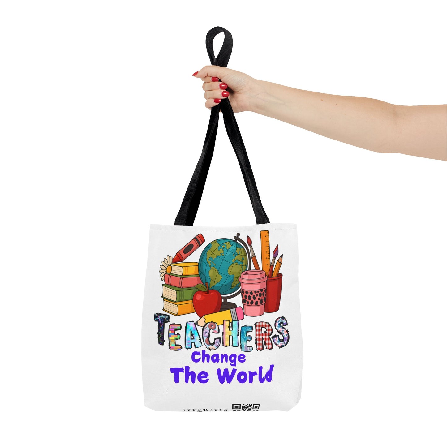 Inspirational Teacher Tote Bag - 'Teachers Change the World'