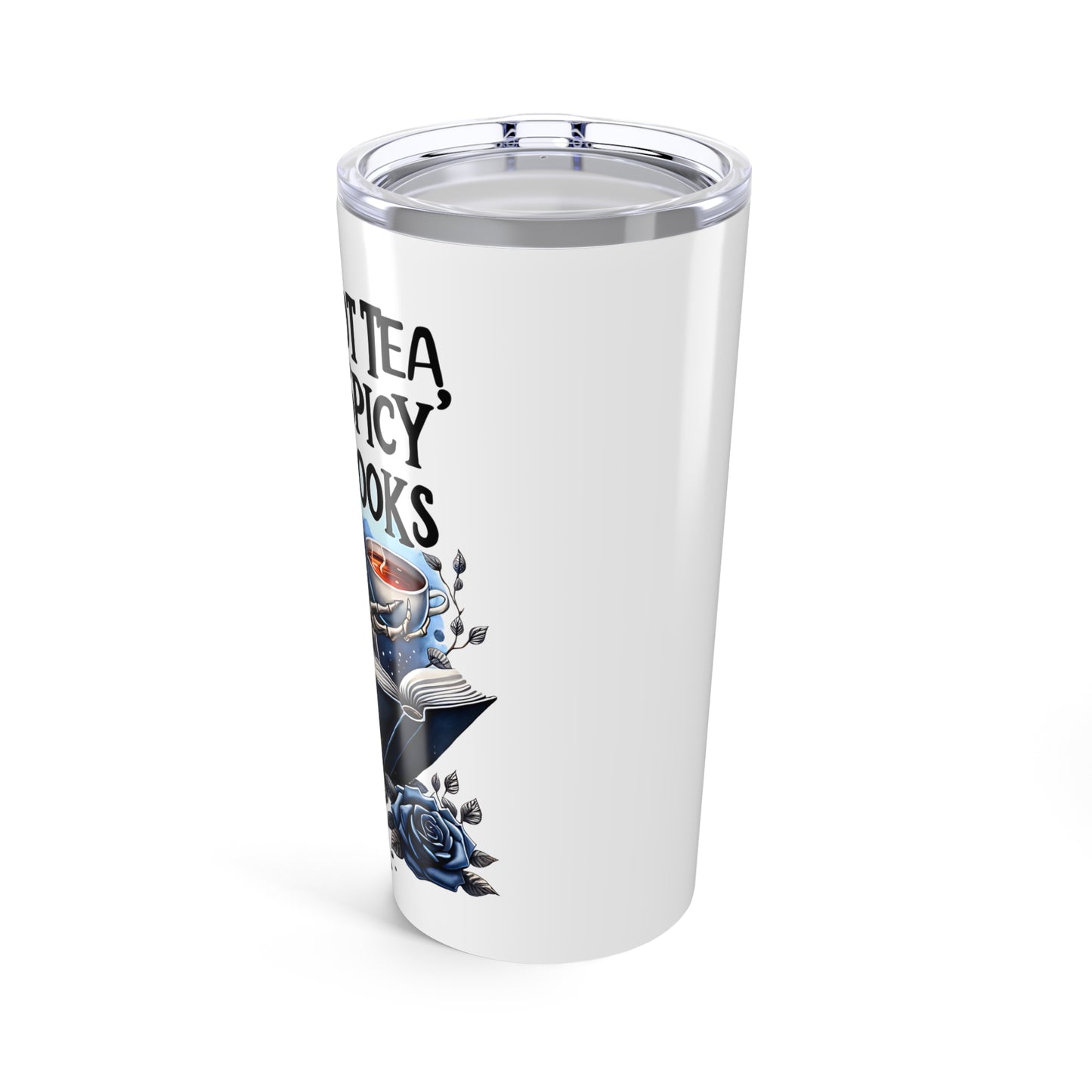 Spooky Book Lover Tumbler 20oz - Perfect for Tea & Coffee Enthusiasts