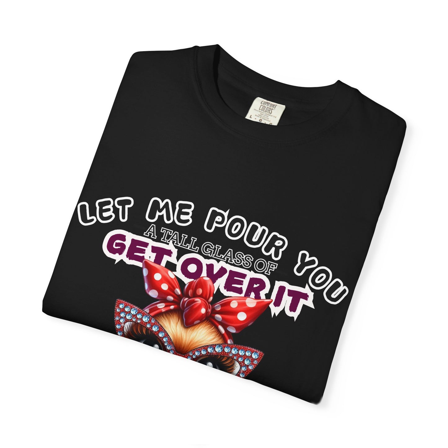 Funny Unisex Comfort Colors T-Shirt - "Get Over It" Chicken Design - Perfect for Casual Wear and Gifts