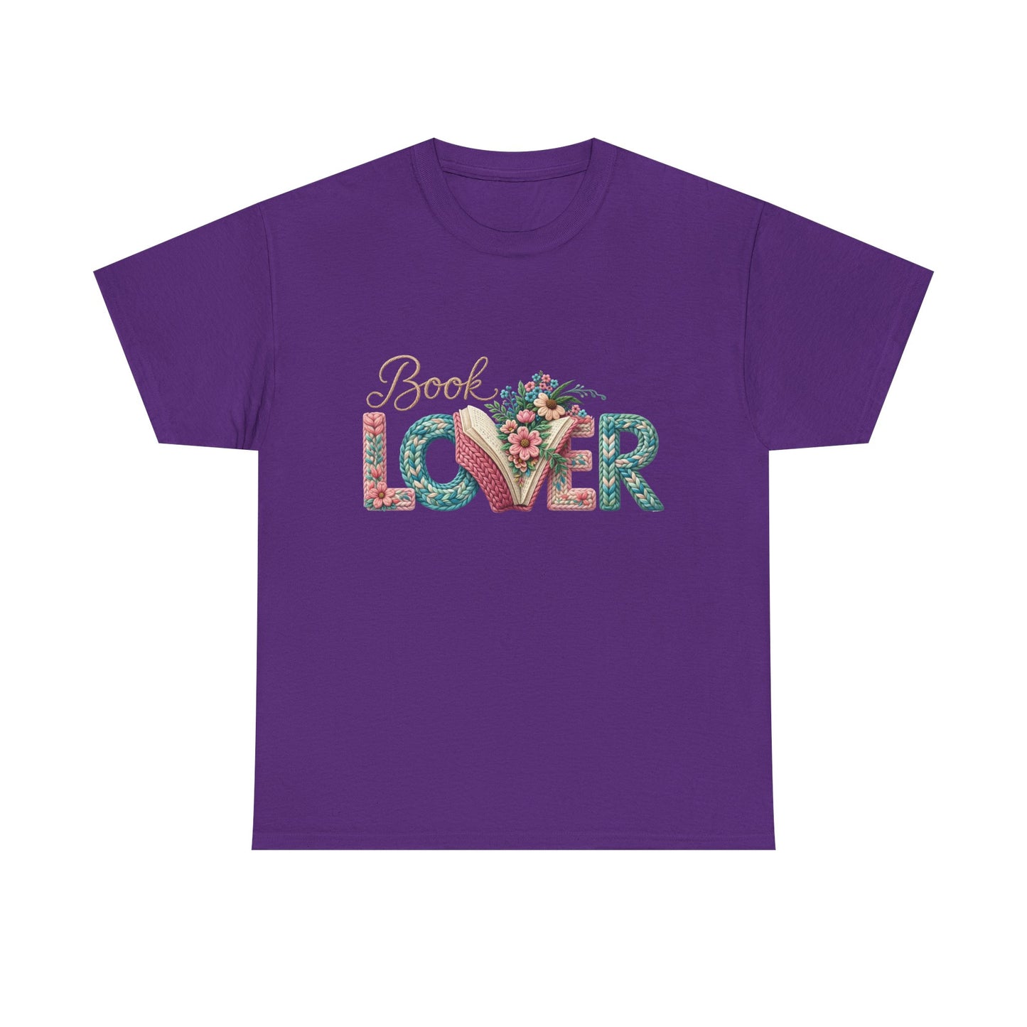 Book Lover T-Shirt — Floral 'Book Lover' Graphic Tee
