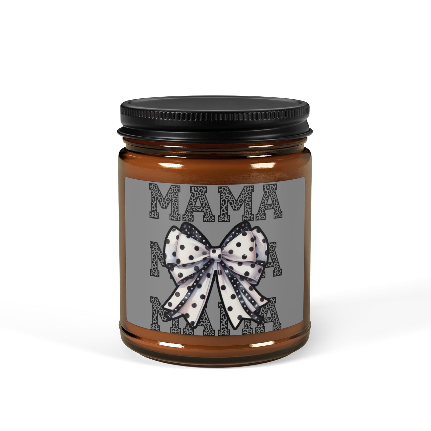 Mama BowScented Soy Candle (Multi-Size, Amber Jar)