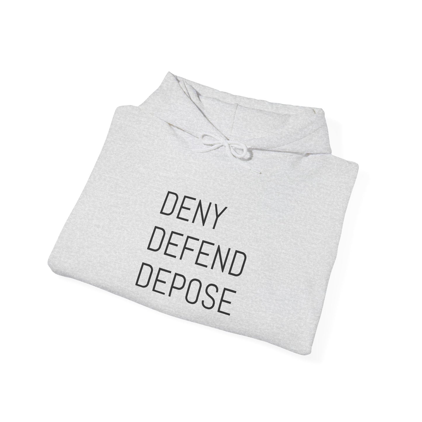 Deny Defend Depose Unisex Heavy Blend™ Hooded Sweatshirt - Cozy Statement Hoodie for Activists