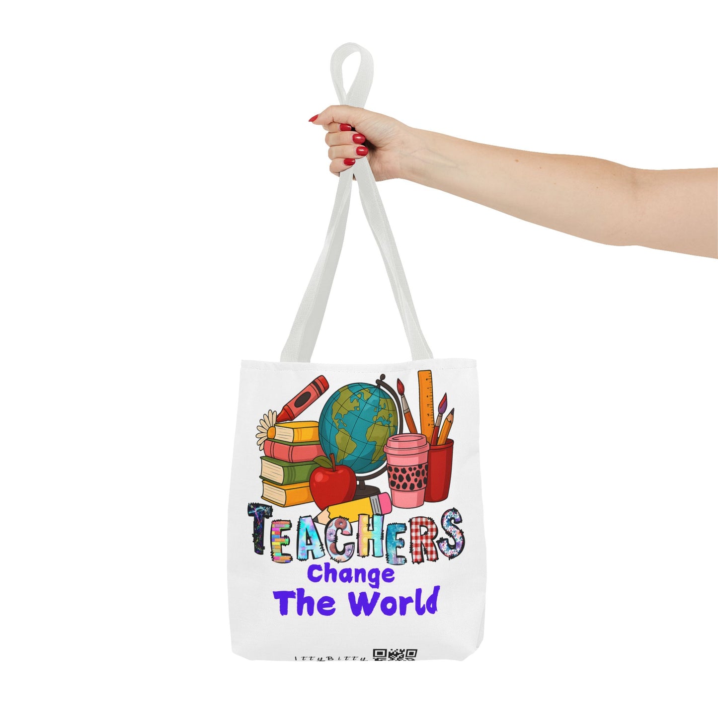 Inspirational Teacher Tote Bag - 'Teachers Change the World'