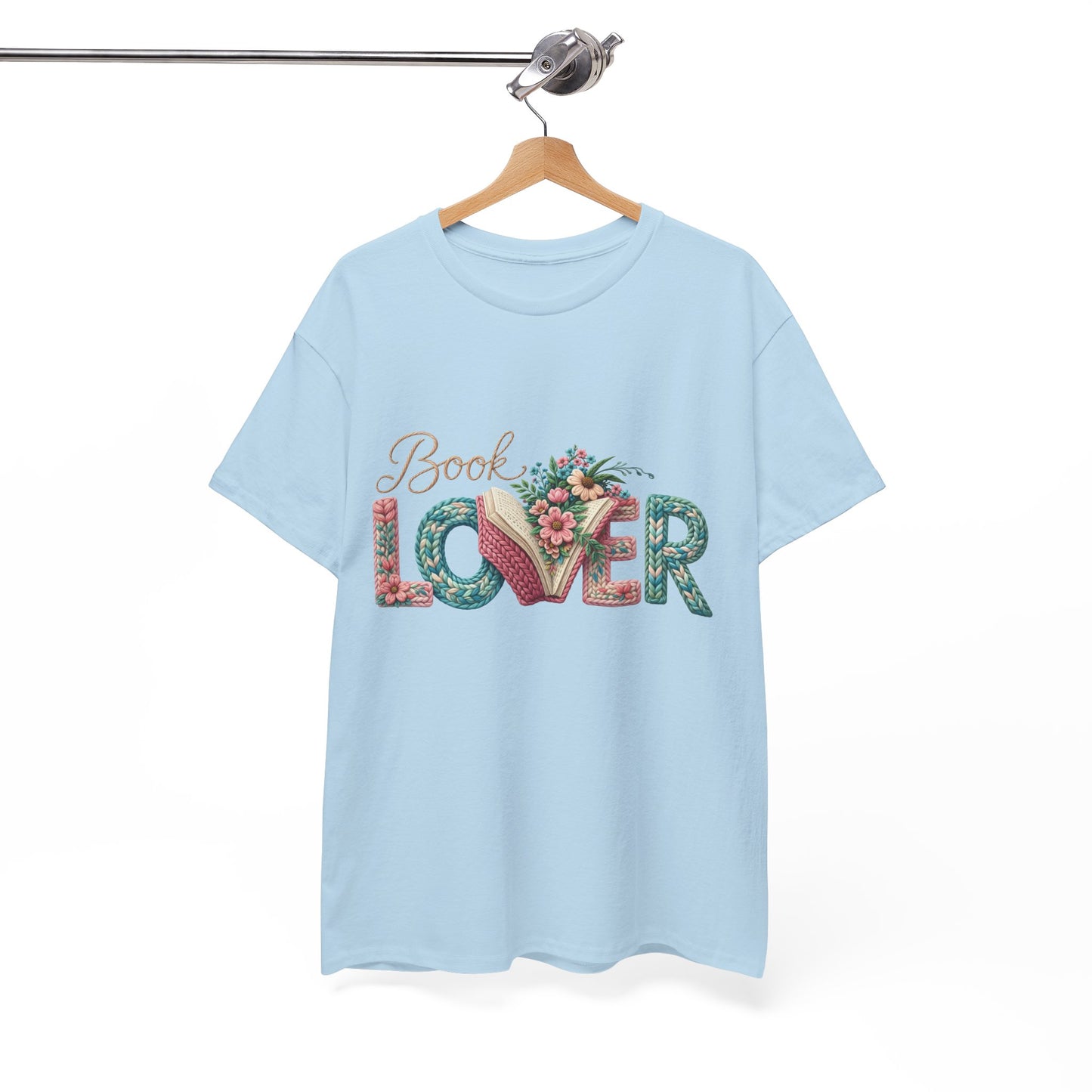 Book Lover T-Shirt — Floral 'Book Lover' Graphic Tee