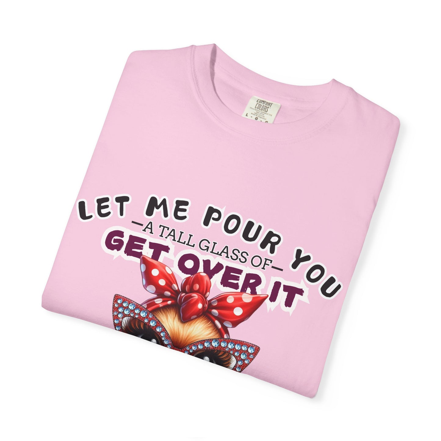 Funny Unisex Comfort Colors T-Shirt - "Get Over It" Chicken Design - Perfect for Casual Wear and Gifts