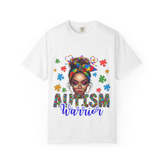 Autism Warrior T-Shirt Comfort Colors Unisex Garment-Dyed Tee for Support & Awareness