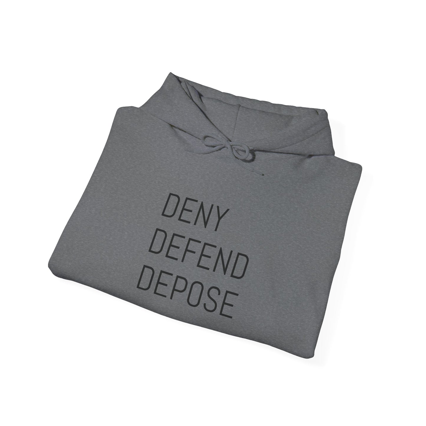 Deny Defend Depose Unisex Heavy Blend™ Hooded Sweatshirt - Cozy Statement Hoodie for Activists
