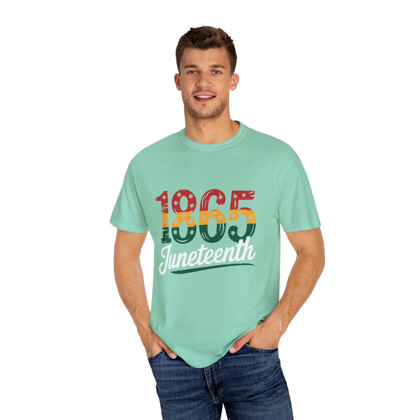 Juneteenth 1865 Shirt – Red Yellow Green Afro Pride Celebration Tee