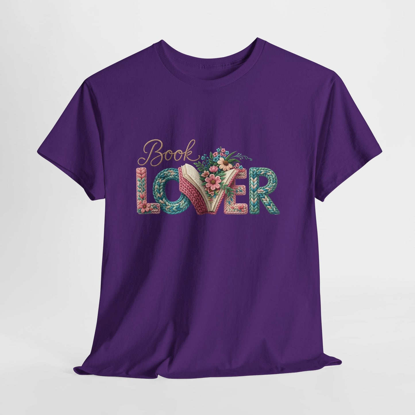 Book Lover T-Shirt — Floral 'Book Lover' Graphic Tee