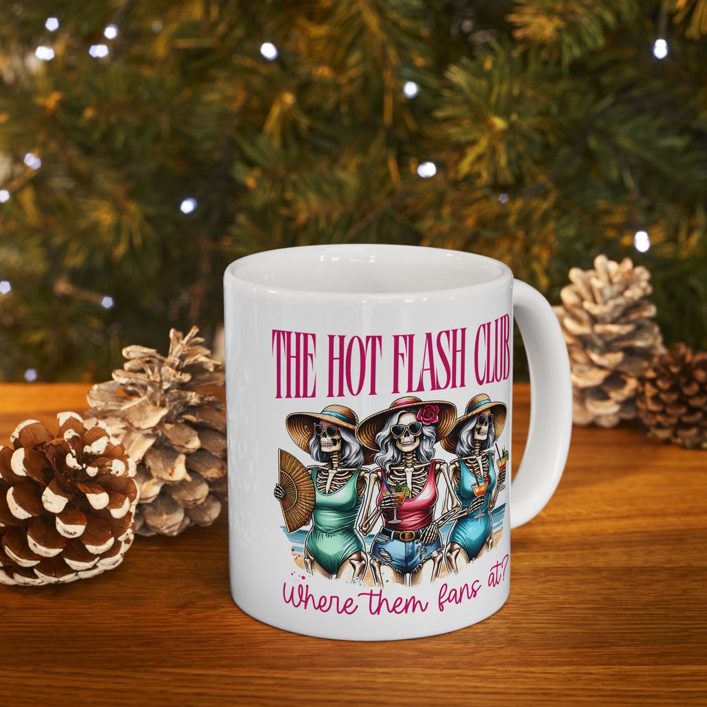The Hot Girl Club Ceramic Mug – Fun 11oz & 15oz Coffee Cup with Playful Graphic