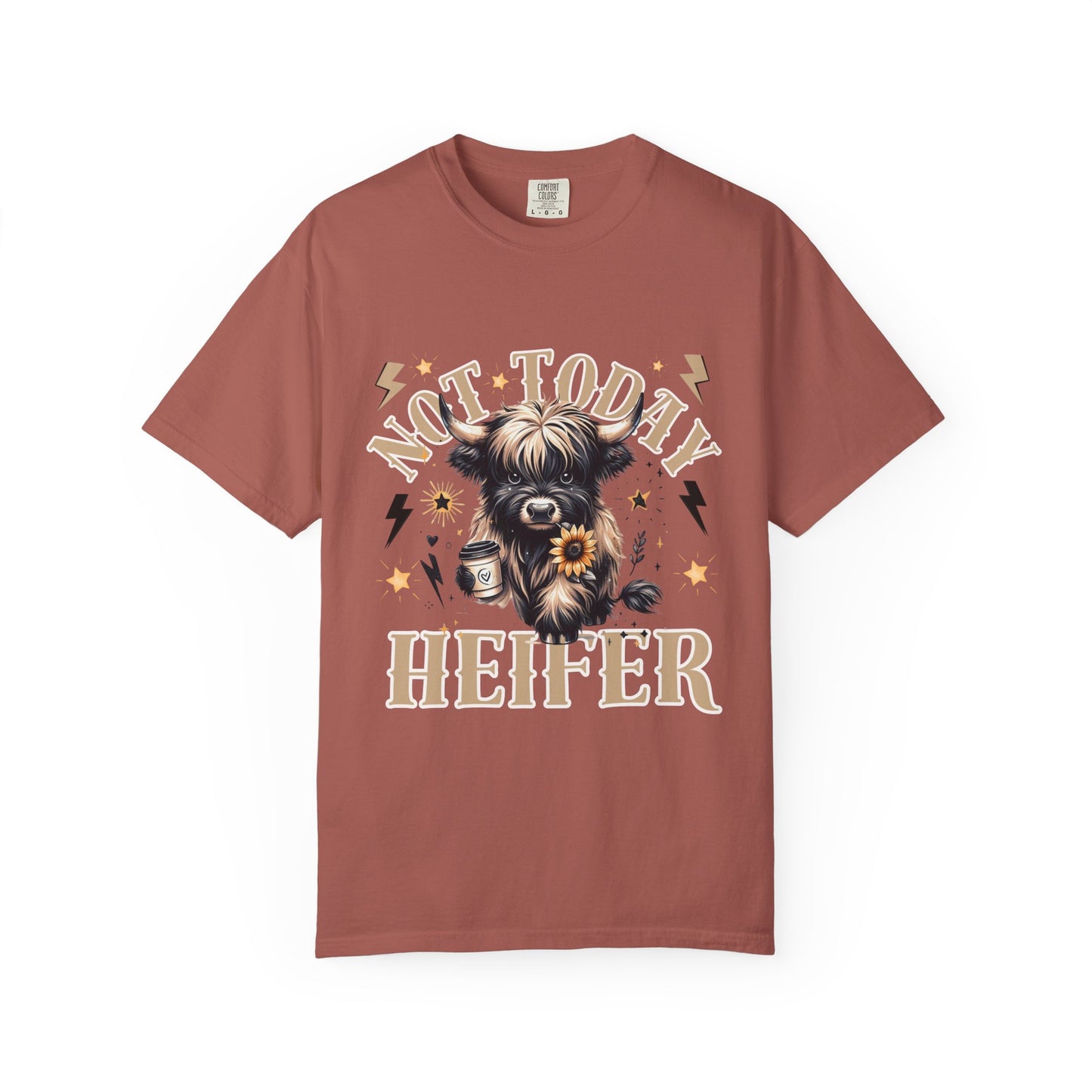Funny 'Not Today Heifer' Unisex Comfort Colors T-Shirt - Comfortable & Stylish Cow Graphic Tee
