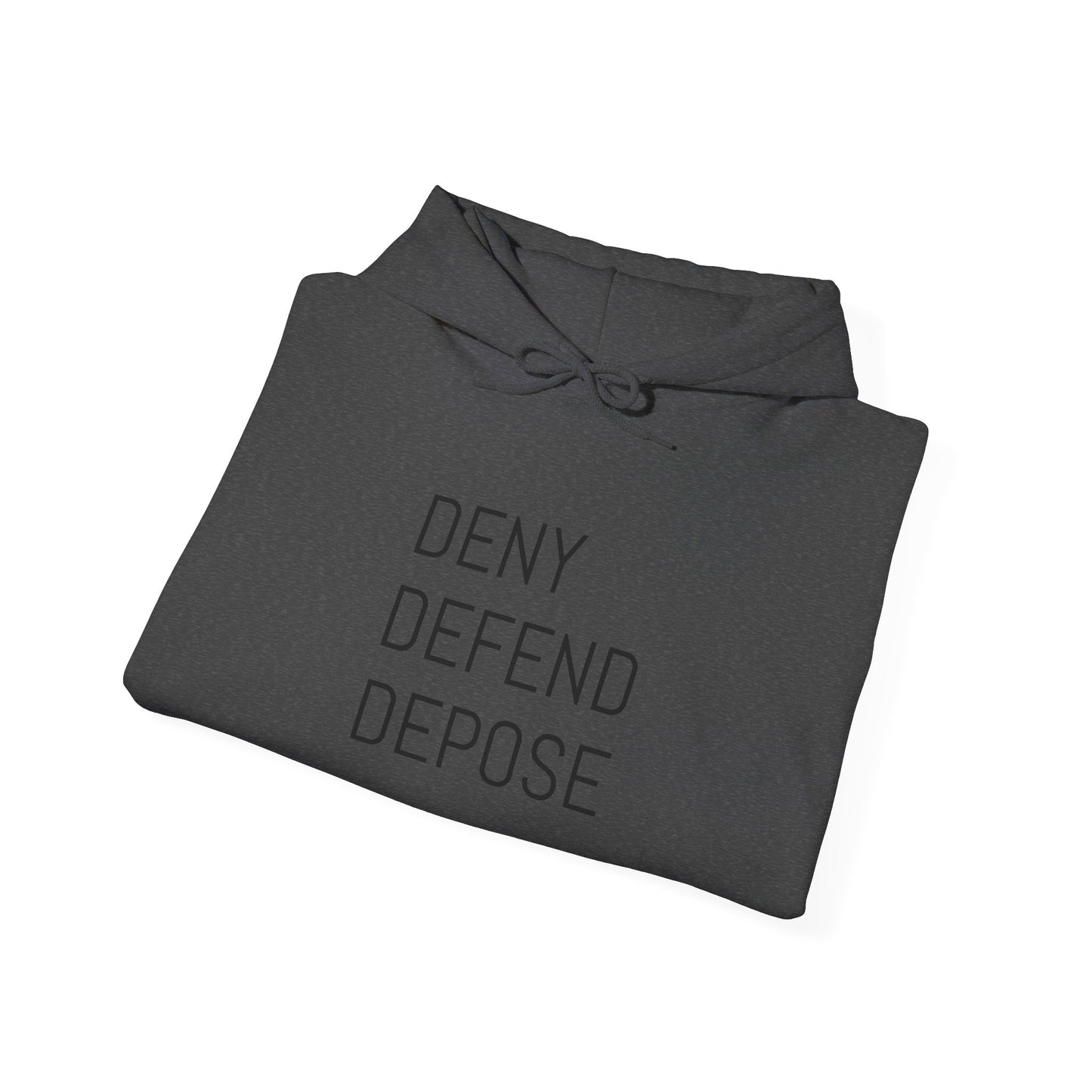 Deny Defend Depose Unisex Heavy Blend™ Hooded Sweatshirt - Cozy Statement Hoodie for Activists