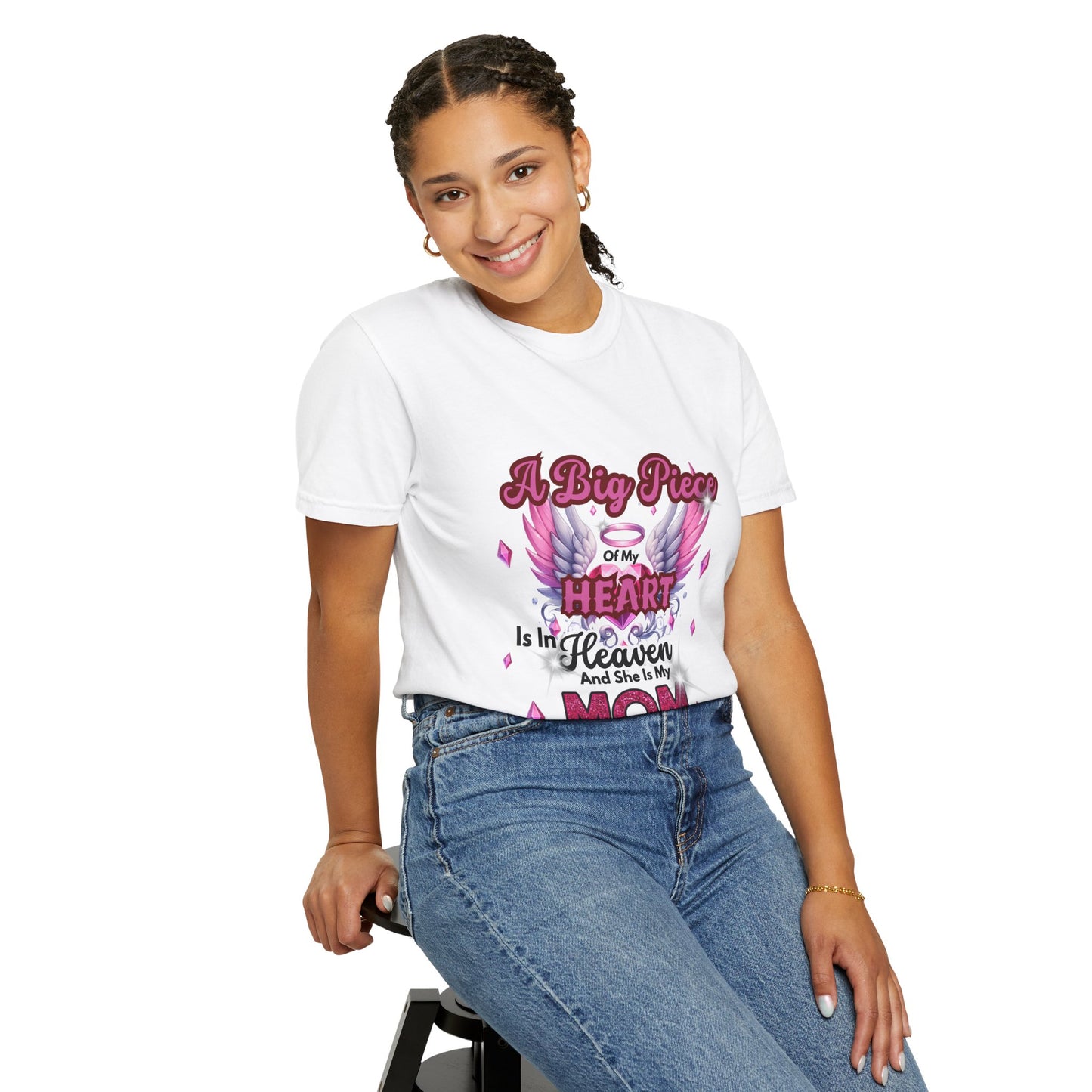Heartfelt Mom Tribute Unisex Garment-Dyed T-Shirt