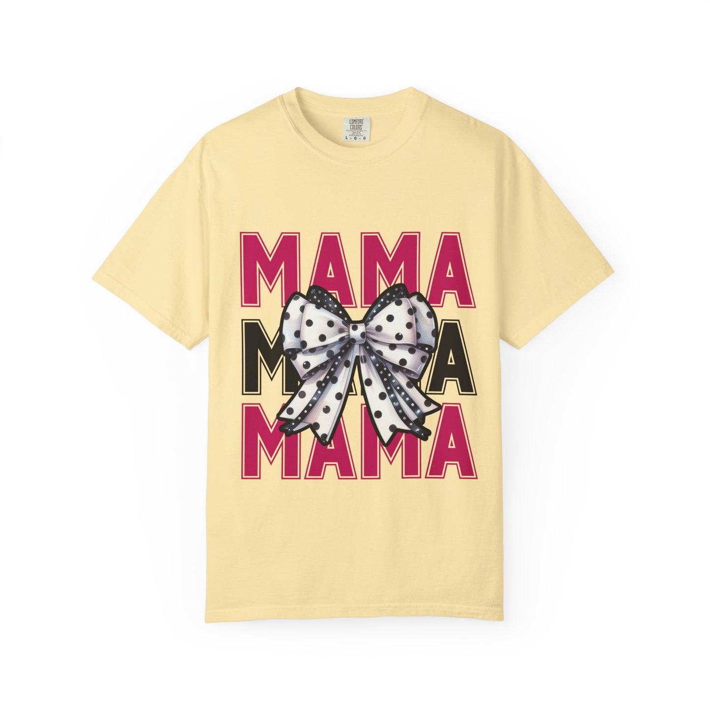 Mama Bow Comfort Colors Unisex T-Shirt - Gift for Moms | Stylish Garment-Dyed Tee