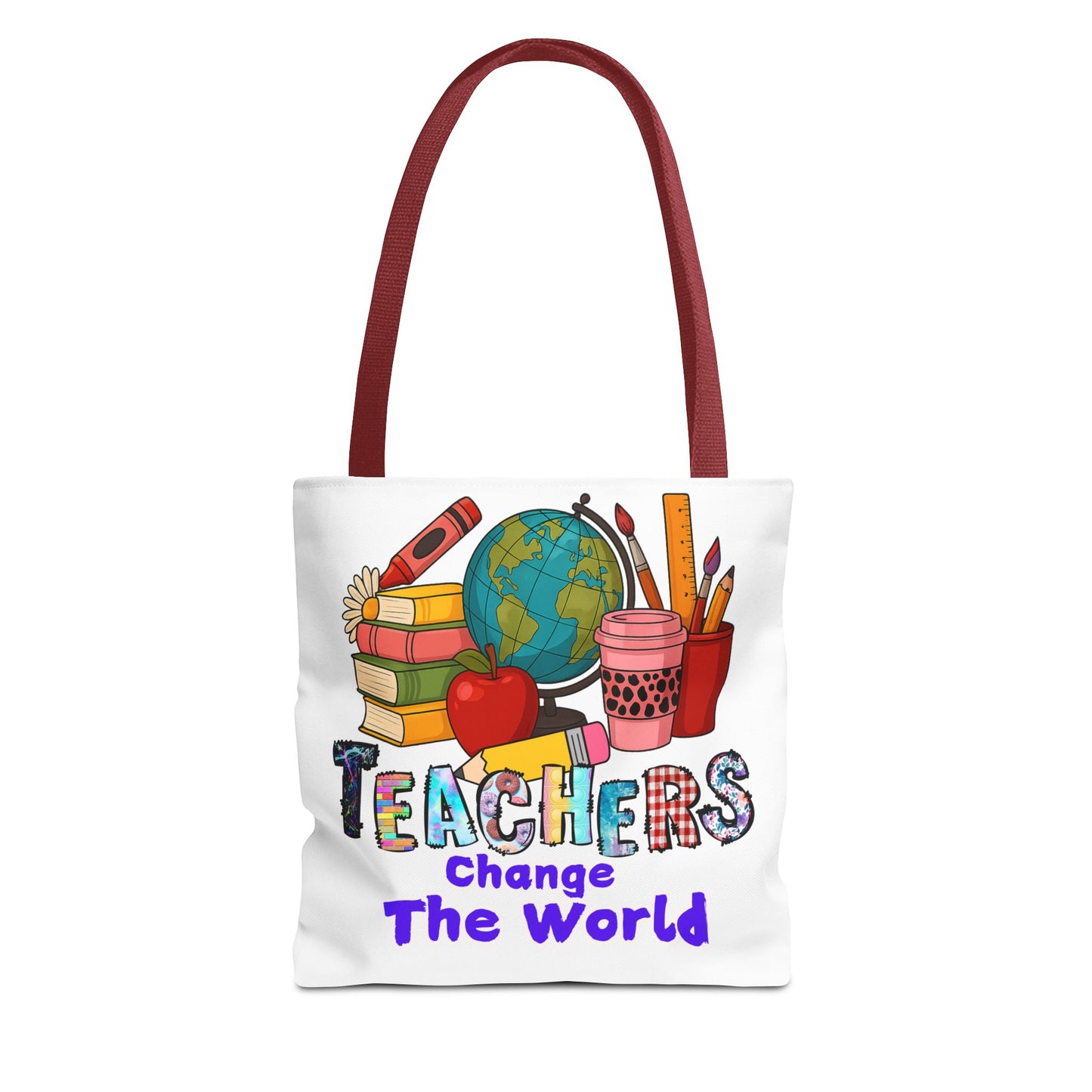 Inspirational Teacher Tote Bag - 'Teachers Change the World'